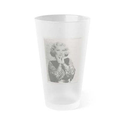 Glenda Farrell #48 (Vintage Female Icon) Frosted Pint Glass 16oz-16oz-Frosted-Go Mug Yourself