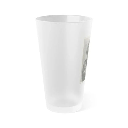 Glenda Farrell #48 (Vintage Female Icon) Frosted Pint Glass 16oz - Go Mug Yourself