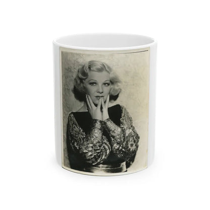 Glenda Farrell #48 (Vintage Female Icon) White Coffee Mug-11oz-Go Mug Yourself