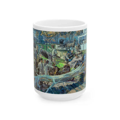 Glidden Tours Test Man & Machine, 1906 - White Coffee Mug 15oz - Go Mug Yourself