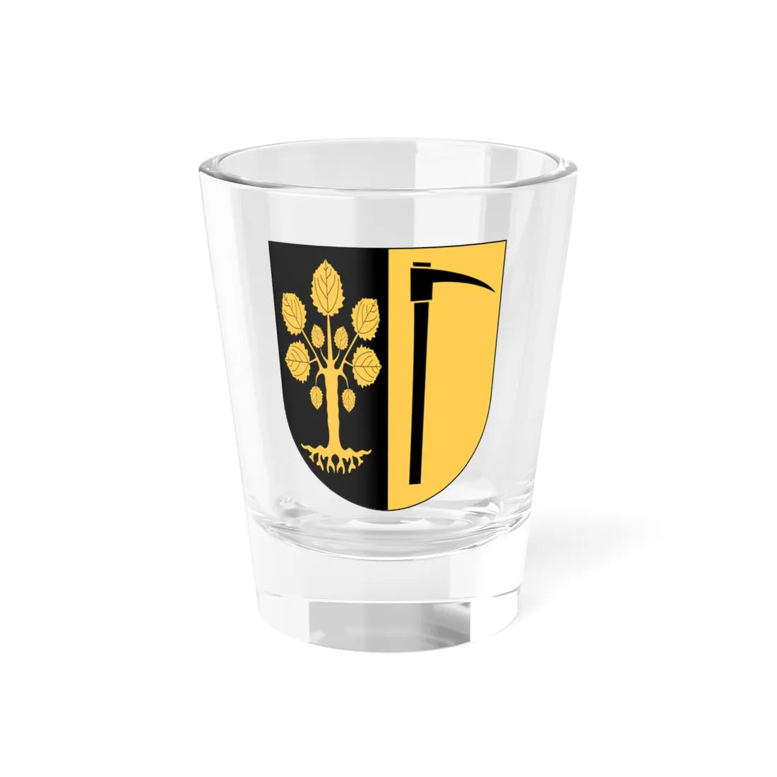 Glimåkra vapen (Sweden) (Coat of Arms) Shot Glass 1.5oz 1.5oz - Go Mug Yourself