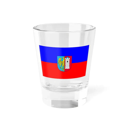 Gliwice flaga (Poland) Shot Glass 1.5oz 1.5oz - Go Mug Yourself