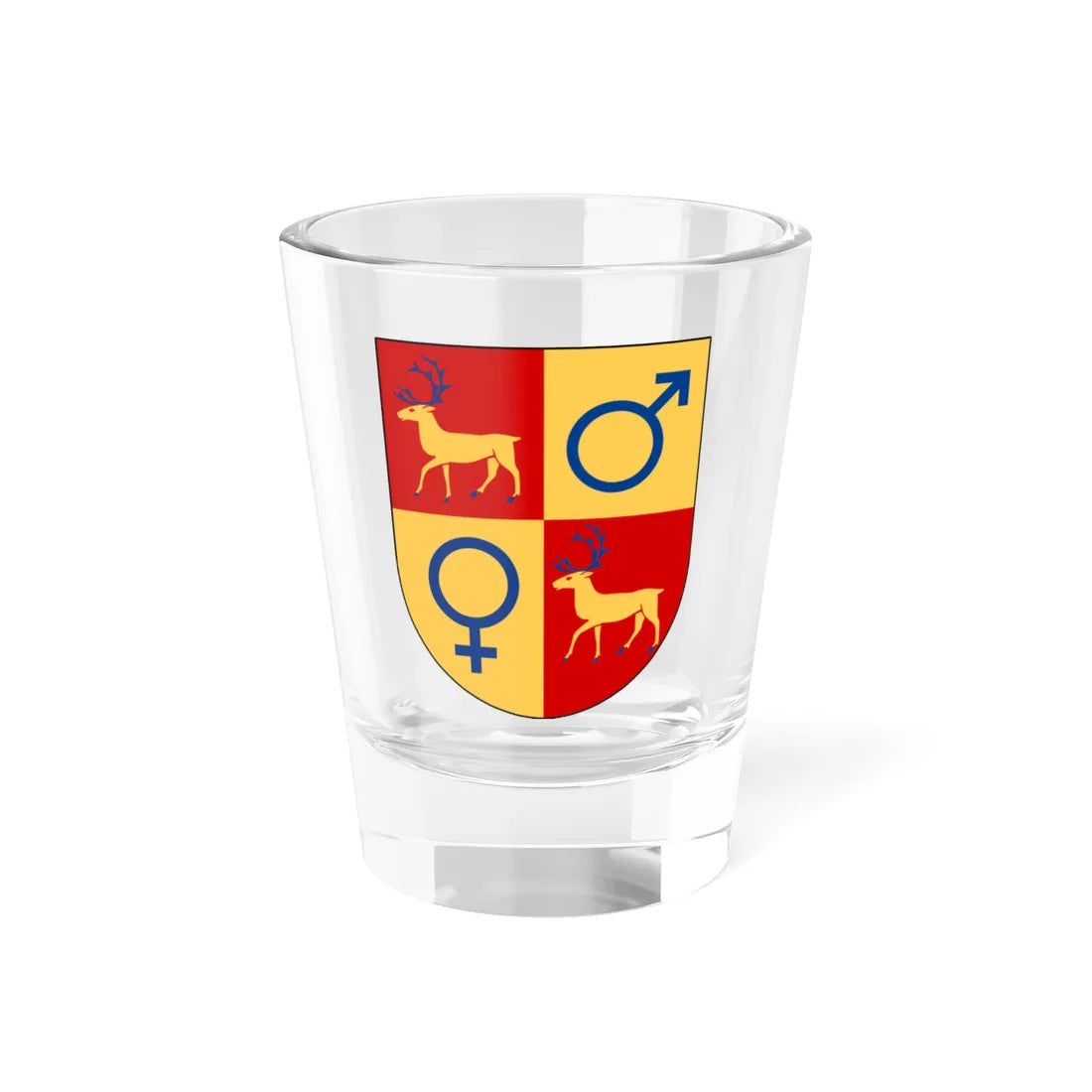 Gällivare kommunvapen (Sweden) (Coat of Arms) Shot Glass 1.5oz 1.5oz - Go Mug Yourself