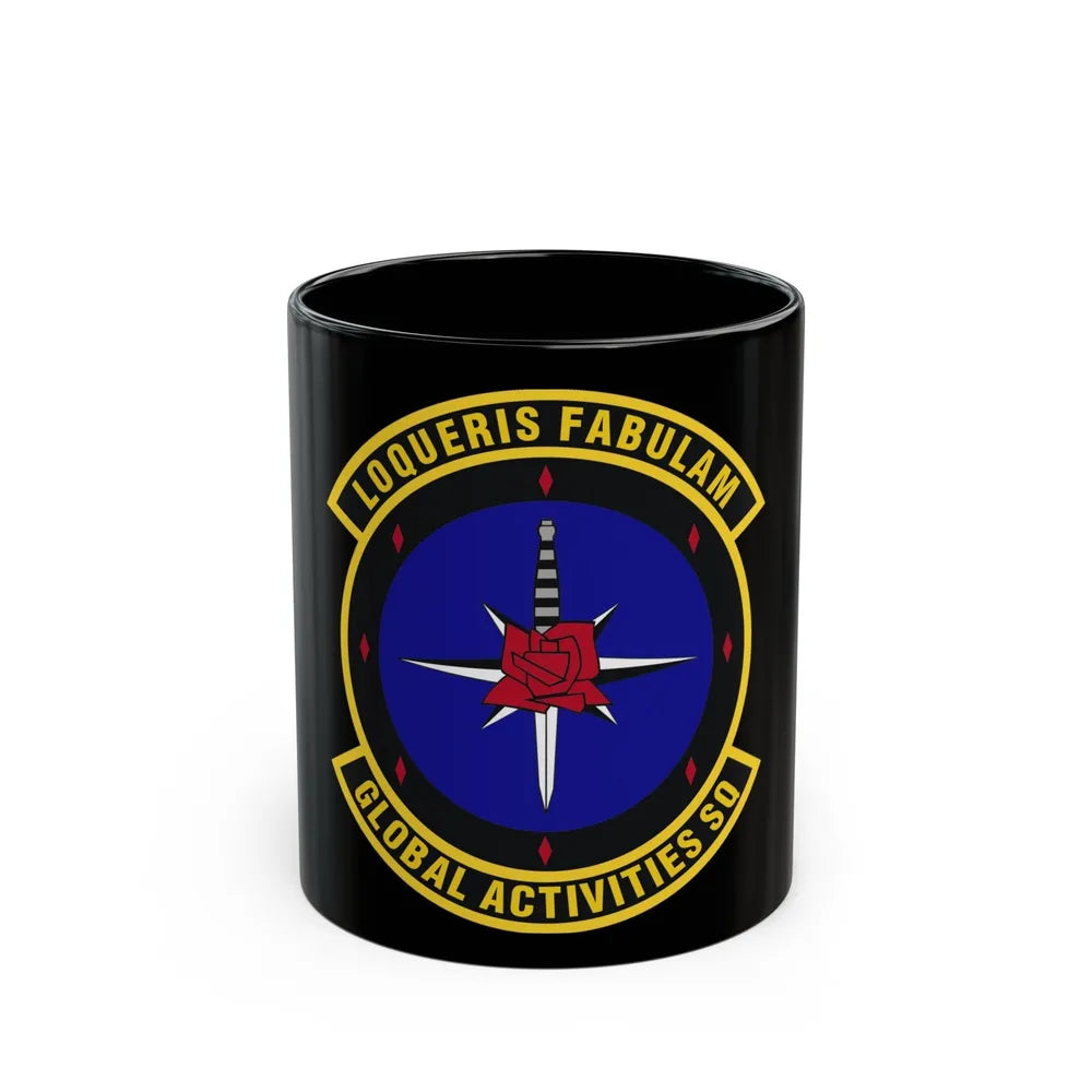 Global Activities Squadron (U.S. Air Force) Black Coffee Mug-11oz-Go Mug Yourself