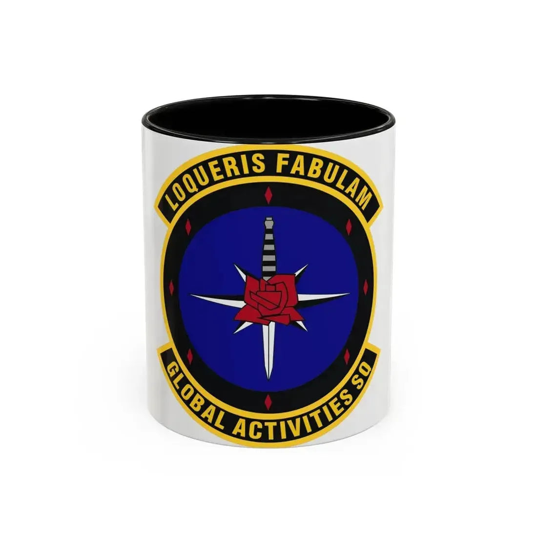 Global Activities Squadron (U.S. Air Force) Accent Coffee Mug 11oz Black - Go Mug Yourself
