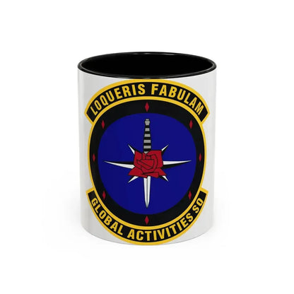 Global Activities Squadron (U.S. Air Force) Accent Coffee Mug 11oz Black - Go Mug Yourself