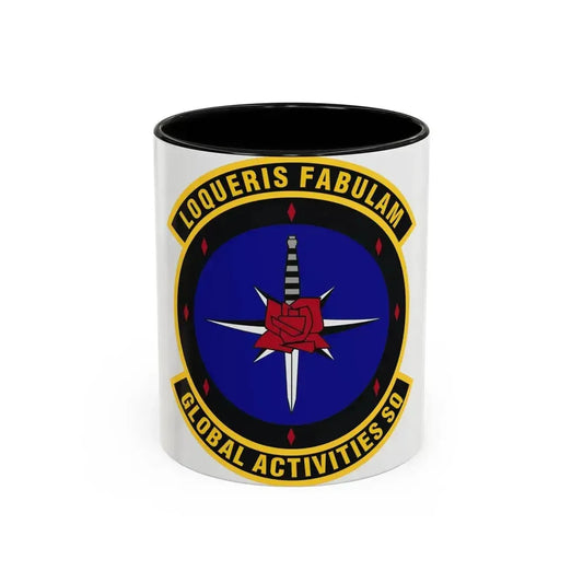 Global Activities Squadron (U.S. Air Force) Accent Coffee Mug 11oz Black - Go Mug Yourself