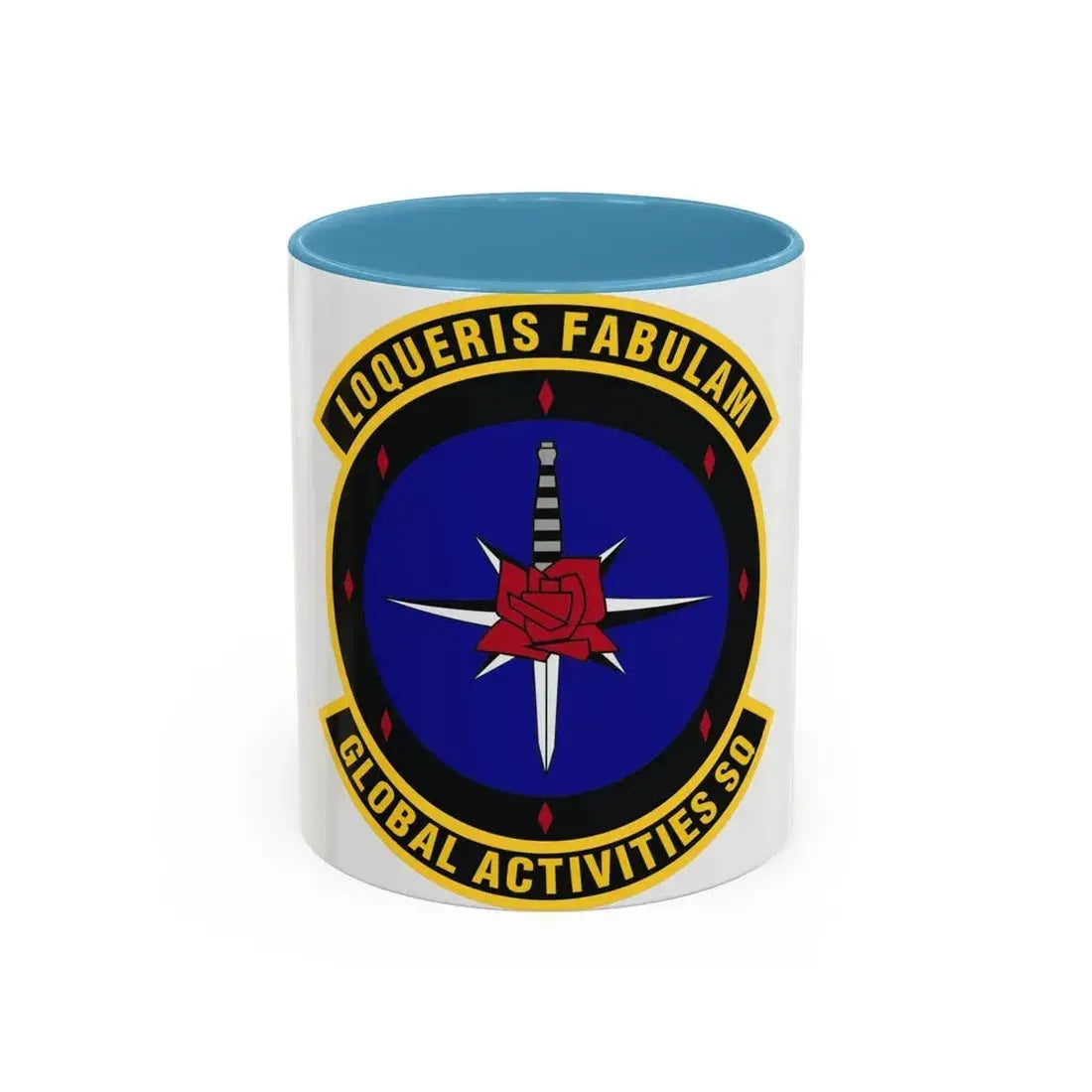 Global Activities Squadron (U.S. Air Force) Accent Coffee Mug 11oz Light Blue - Go Mug Yourself