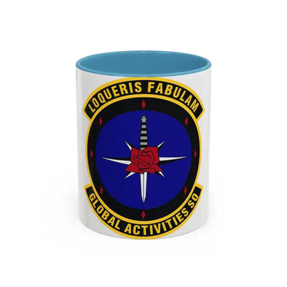 Global Activities Squadron (U.S. Air Force) Accent Coffee Mug 11oz Light Blue - Go Mug Yourself