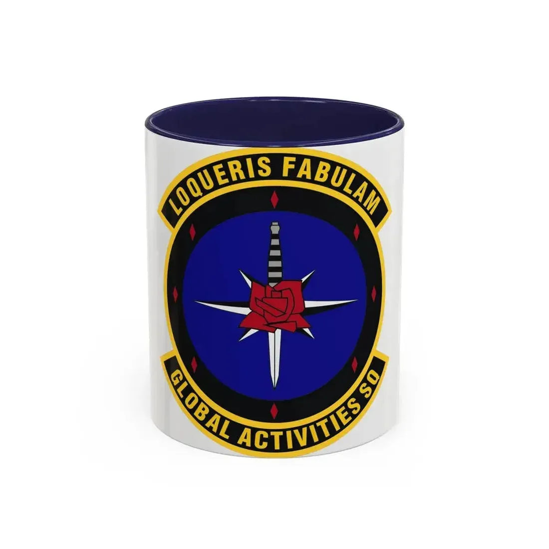 Global Activities Squadron (U.S. Air Force) Accent Coffee Mug 11oz Navy - Go Mug Yourself