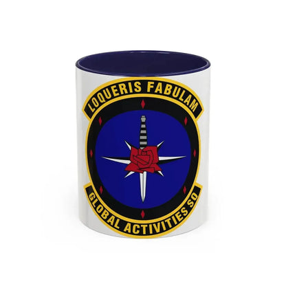 Global Activities Squadron (U.S. Air Force) Accent Coffee Mug 11oz Navy - Go Mug Yourself