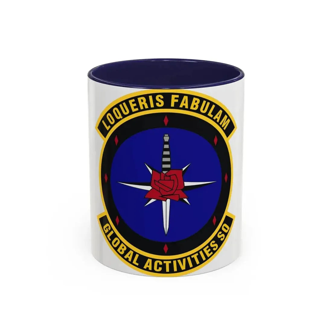 Global Activities Squadron (U.S. Air Force) Accent Coffee Mug 11oz Navy - Go Mug Yourself