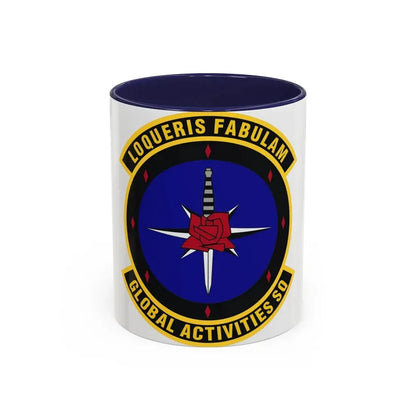 Global Activities Squadron (U.S. Air Force) Accent Coffee Mug 11oz Navy - Go Mug Yourself