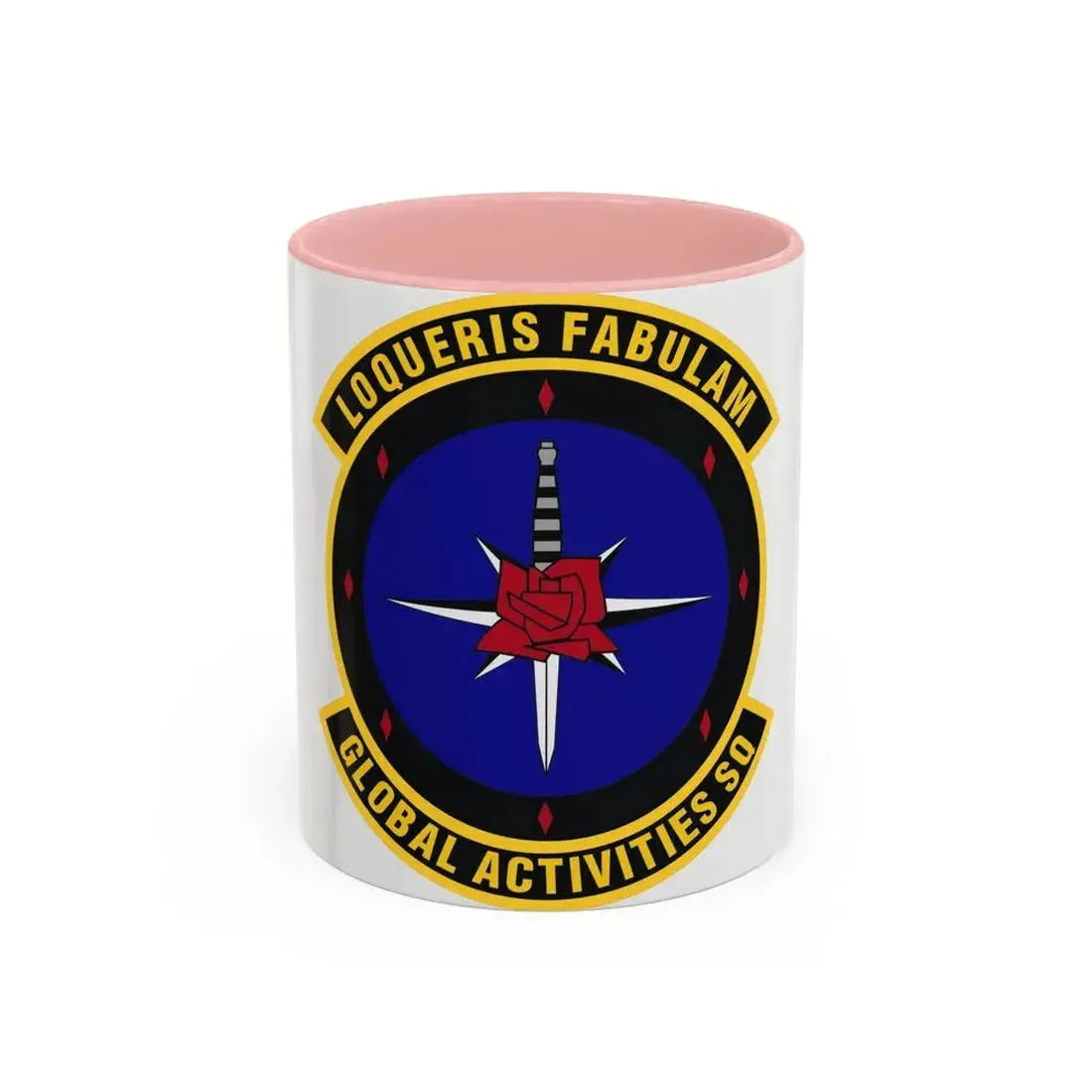 Global Activities Squadron (U.S. Air Force) Accent Coffee Mug 11oz Pink - Go Mug Yourself