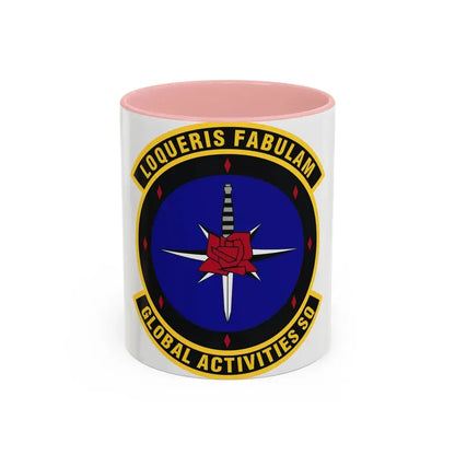 Global Activities Squadron (U.S. Air Force) Accent Coffee Mug 11oz Pink - Go Mug Yourself