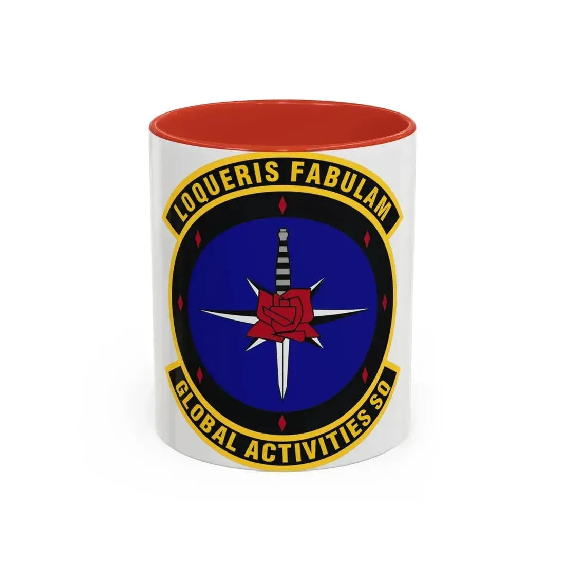 Global Activities Squadron (U.S. Air Force) Accent Coffee Mug 11oz Red - Go Mug Yourself
