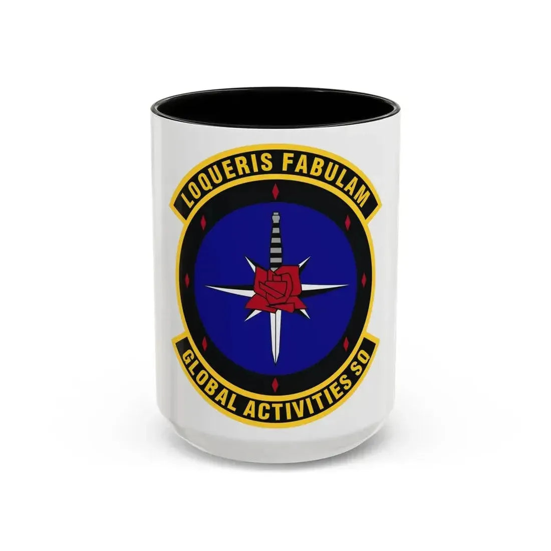 Global Activities Squadron (U.S. Air Force) Accent Coffee Mug 15oz Black - Go Mug Yourself