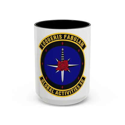 Global Activities Squadron (U.S. Air Force) Accent Coffee Mug 15oz Black - Go Mug Yourself