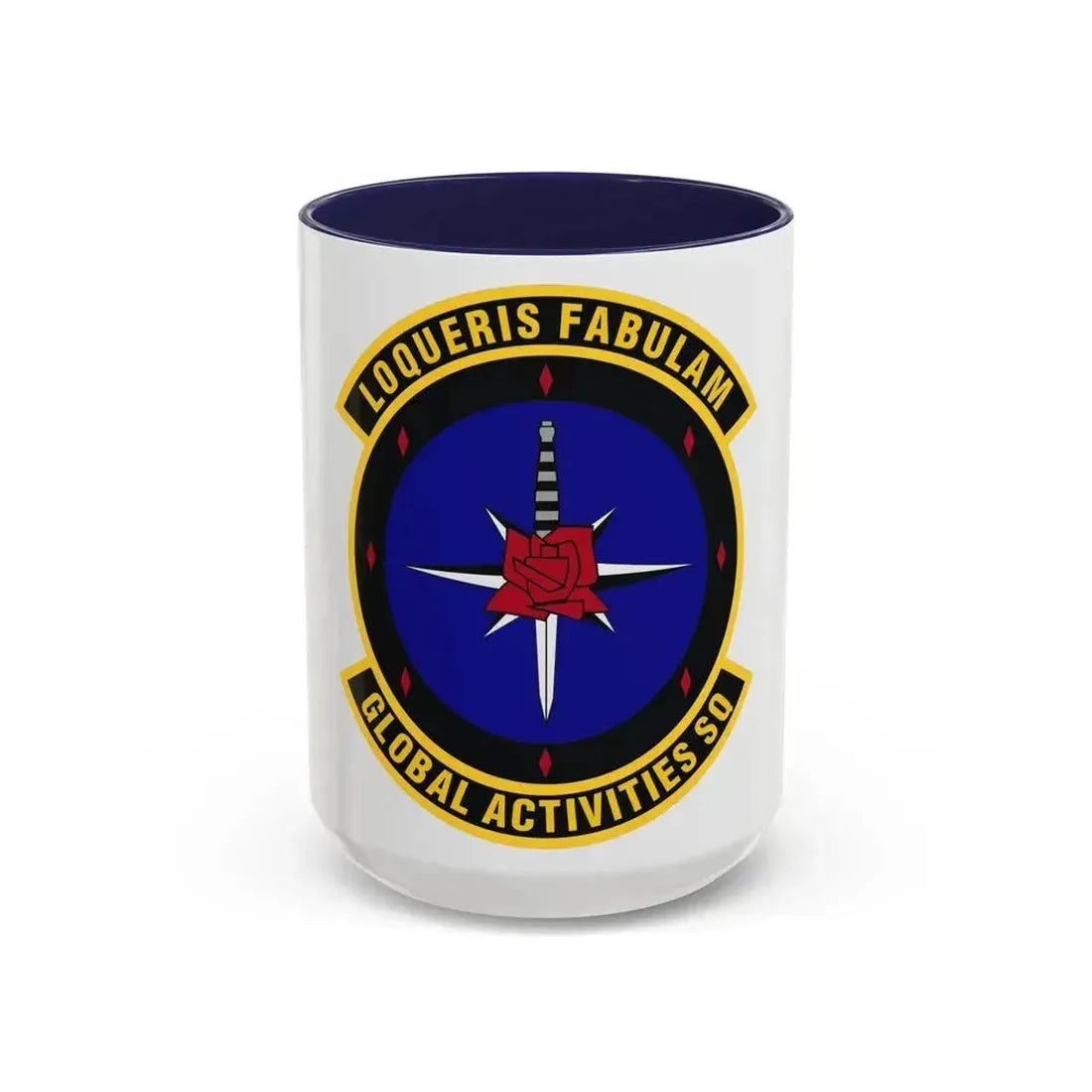 Global Activities Squadron (U.S. Air Force) Accent Coffee Mug 15oz Navy - Go Mug Yourself