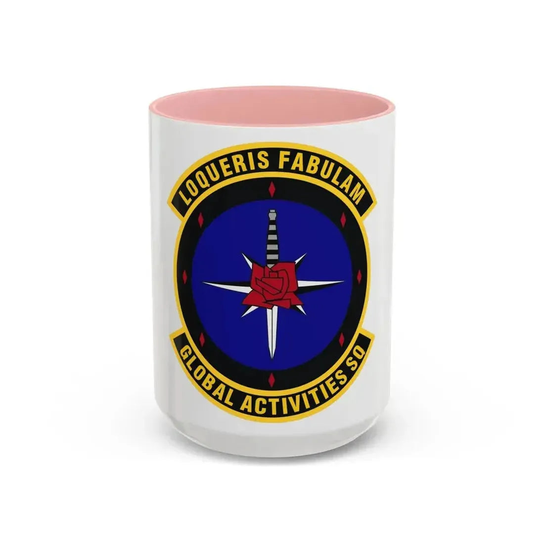 Global Activities Squadron (U.S. Air Force) Accent Coffee Mug 15oz Pink - Go Mug Yourself