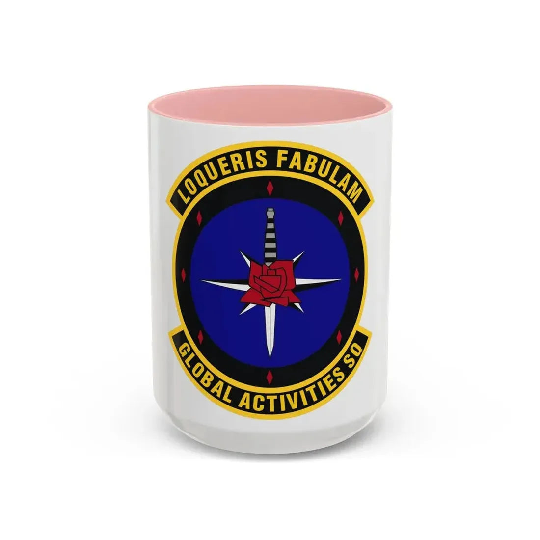 Global Activities Squadron (U.S. Air Force) Accent Coffee Mug 15oz Pink - Go Mug Yourself