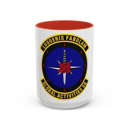 Global Activities Squadron (U.S. Air Force) Accent Coffee Mug 15oz Red - Go Mug Yourself