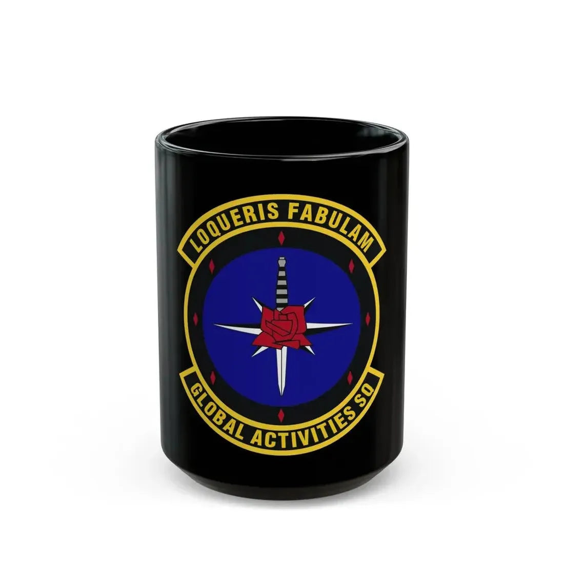 Global Activities Squadron (U.S. Air Force) Black Coffee Mug 15oz - Go Mug Yourself