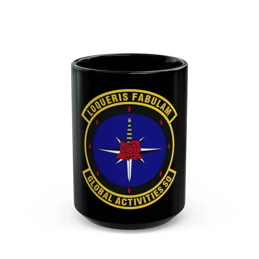 Global Activities Squadron (U.S. Air Force) Black Coffee Mug 15oz - Go Mug Yourself