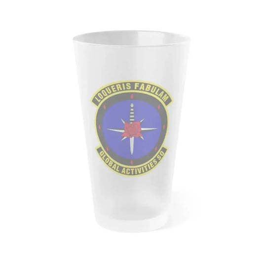 Global Activities Squadron (U.S. Air Force) Frosted Pint Glass 16oz 16oz Frosted - Go Mug Yourself