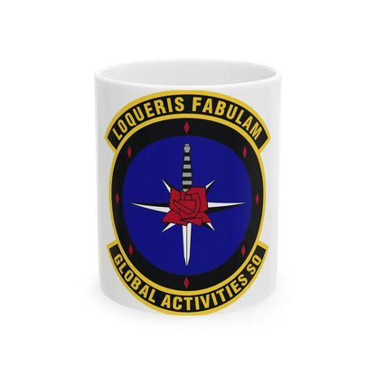 Global Activities Squadron (U.S. Air Force) White Coffee Mug 11oz - Go Mug Yourself