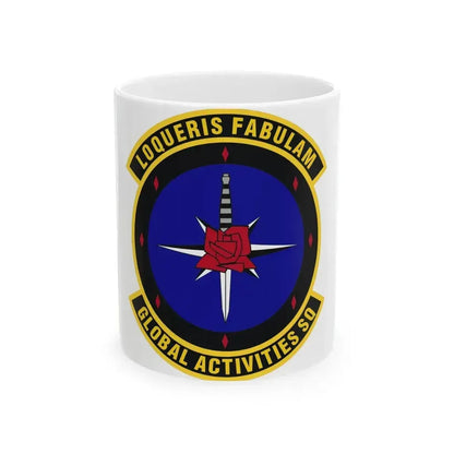 Global Activities Squadron (U.S. Air Force) White Coffee Mug 11oz - Go Mug Yourself