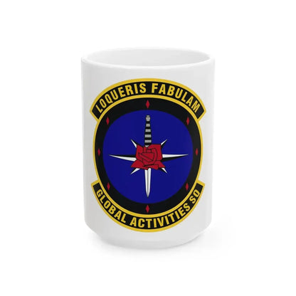 Global Activities Squadron (U.S. Air Force) White Coffee Mug 15oz - Go Mug Yourself
