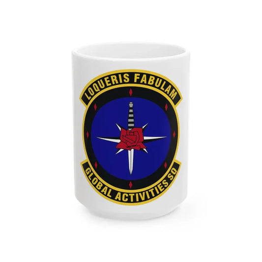 Global Activities Squadron (U.S. Air Force) White Coffee Mug 15oz - Go Mug Yourself