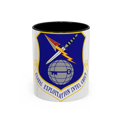 Global Exploitation Intelligence Group (U.S. Air Force) Accent Coffee Mug 11oz Black - Go Mug Yourself