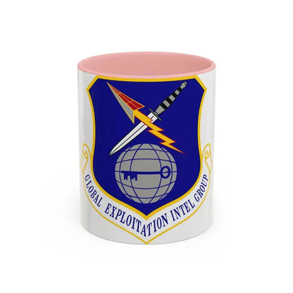 Global Exploitation Intelligence Group (U.S. Air Force) Accent Coffee Mug 11oz Pink - Go Mug Yourself