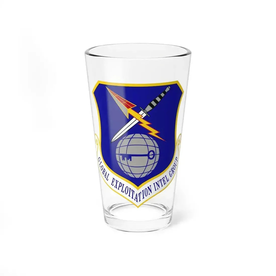 Global Exploitation Intelligence Group (U.S. Air Force) Pint Glass 16oz 16oz - Go Mug Yourself