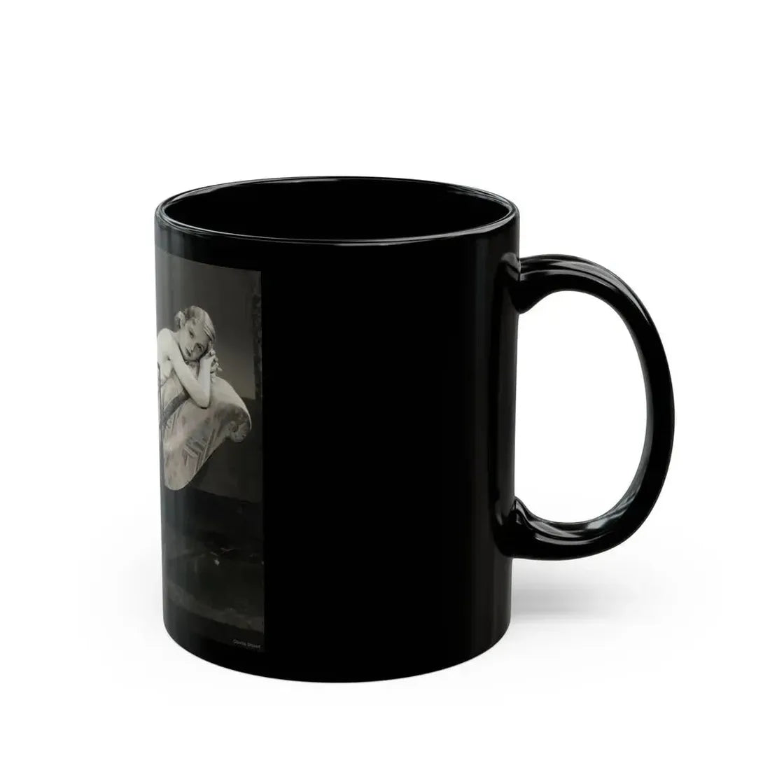 Gloria Stuart #01 (Vintage Female Icon) Black Coffee Mug - Go Mug Yourself