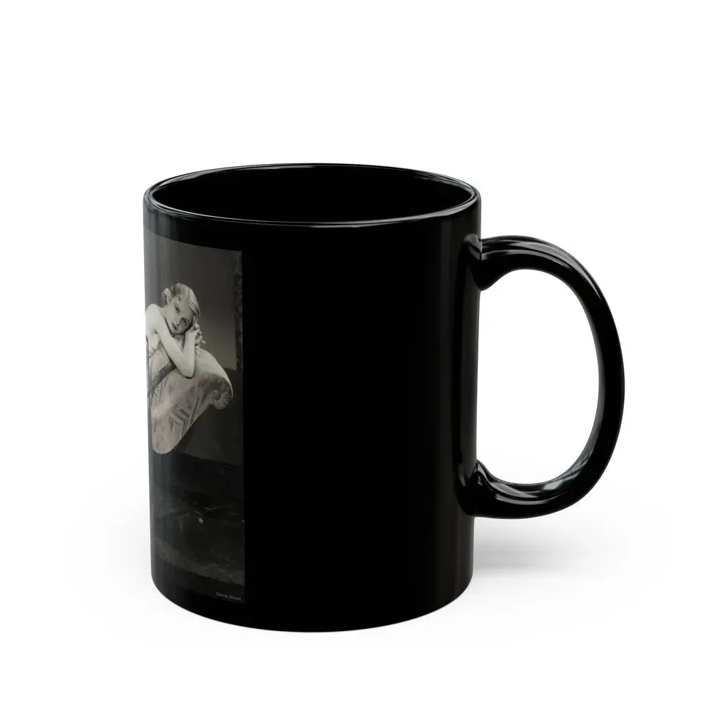 Gloria Stuart #01 (Vintage Female Icon) Black Coffee Mug - Go Mug Yourself