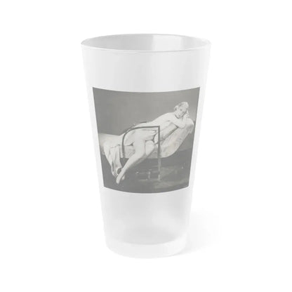 Gloria Stuart #01 (Vintage Female Icon) Frosted Pint Glass 16oz 16oz Frosted - Go Mug Yourself
