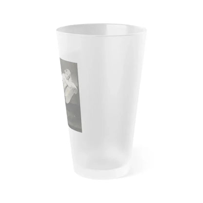 Gloria Stuart #01 (Vintage Female Icon) Frosted Pint Glass 16oz - Go Mug Yourself