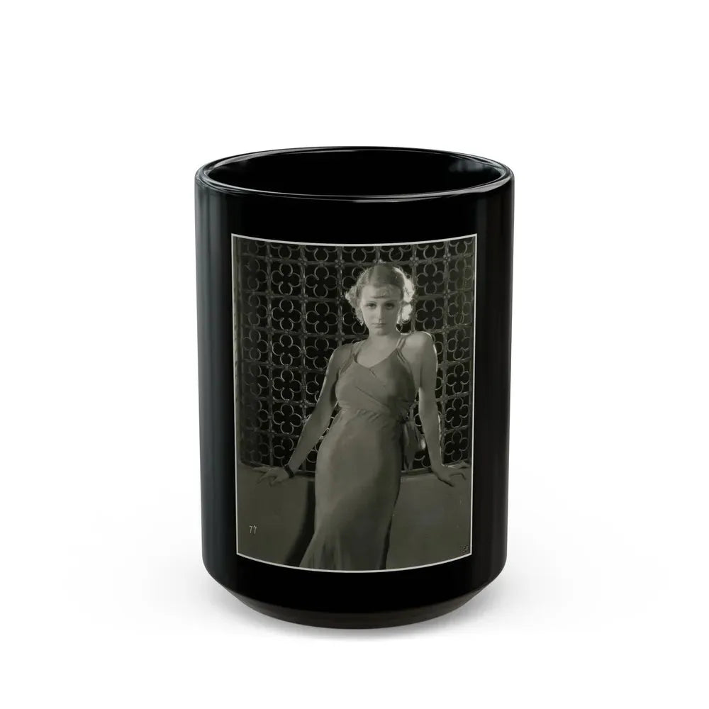 Gloria Stuart #04 (Vintage Female Icon) Black Coffee Mug 15oz - Go Mug Yourself