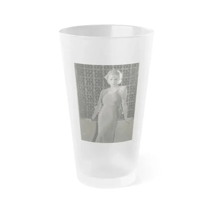Gloria Stuart #04 (Vintage Female Icon) Frosted Pint Glass 16oz 16oz Frosted - Go Mug Yourself