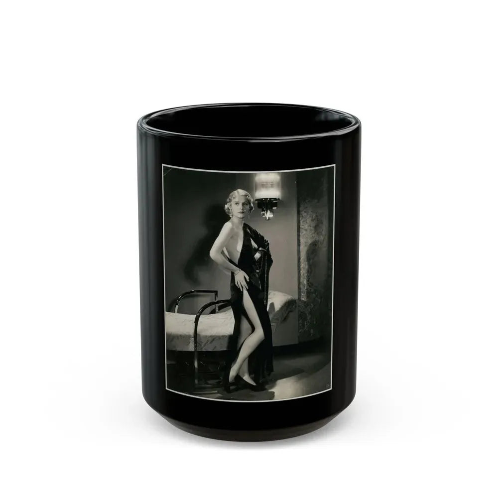 Gloria Stuart #05 (Vintage Female Icon) Black Coffee Mug 15oz - Go Mug Yourself