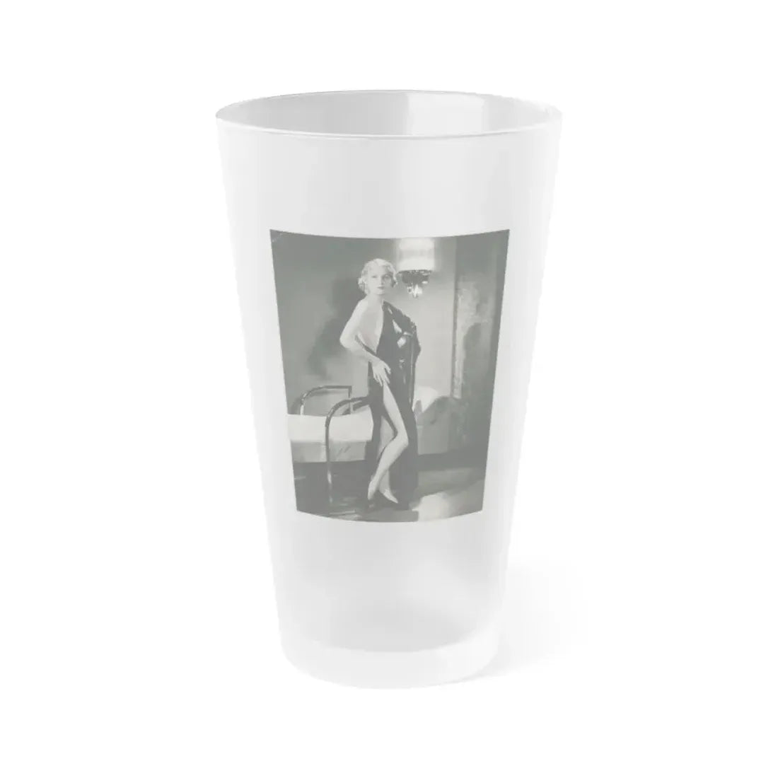 Gloria Stuart #05 (Vintage Female Icon) Frosted Pint Glass 16oz 16oz Frosted - Go Mug Yourself