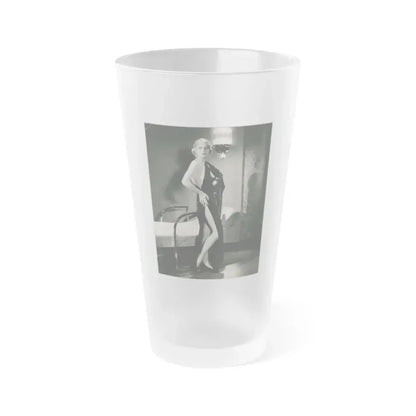 Gloria Stuart #05 (Vintage Female Icon) Frosted Pint Glass 16oz 16oz Frosted - Go Mug Yourself