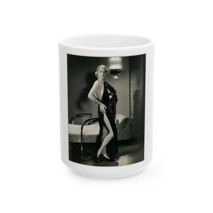 Gloria Stuart #05 (Vintage Female Icon) White Coffee Mug 15oz - Go Mug Yourself