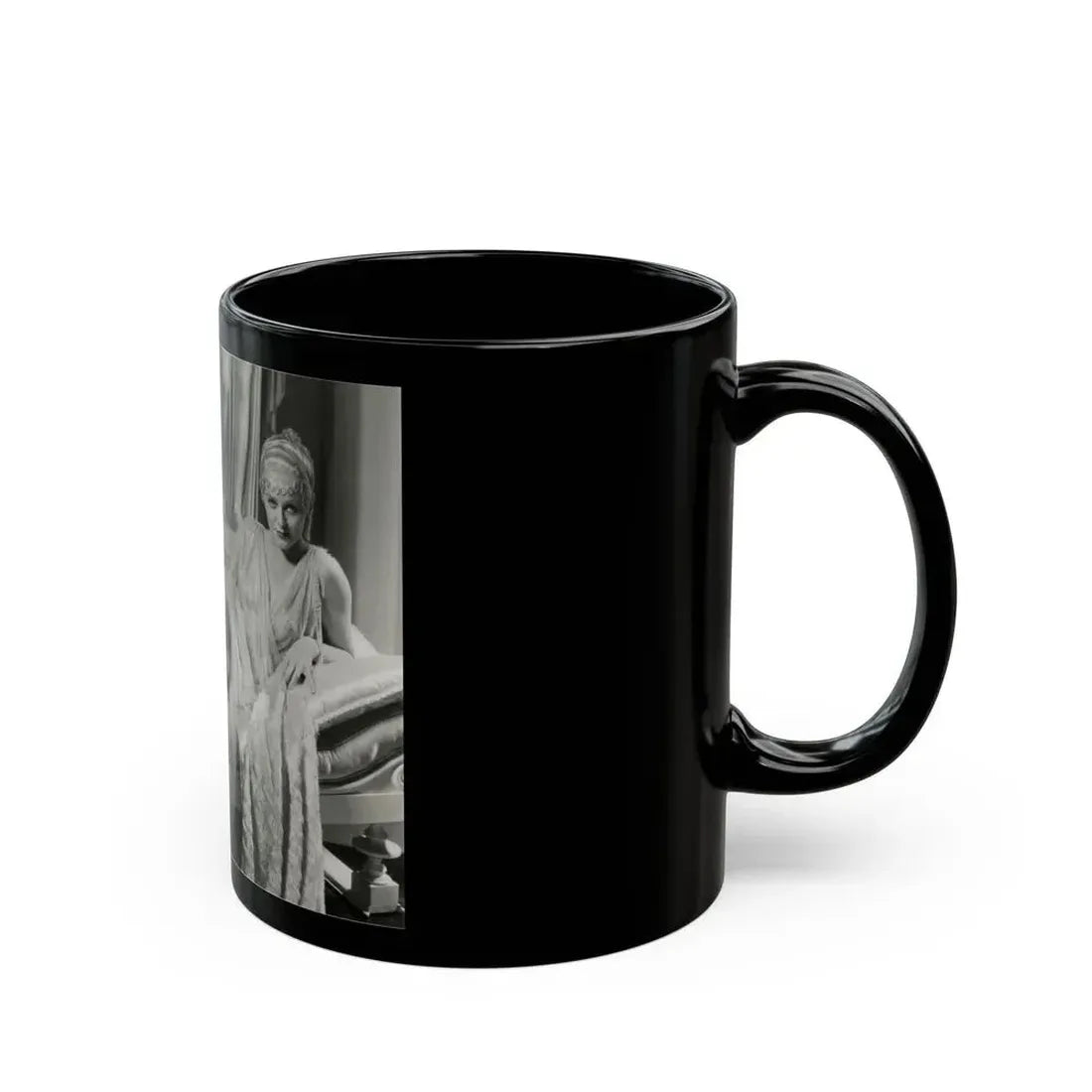 Gloria Stuart #09 (Vintage Female Icon) Black Coffee Mug - Go Mug Yourself