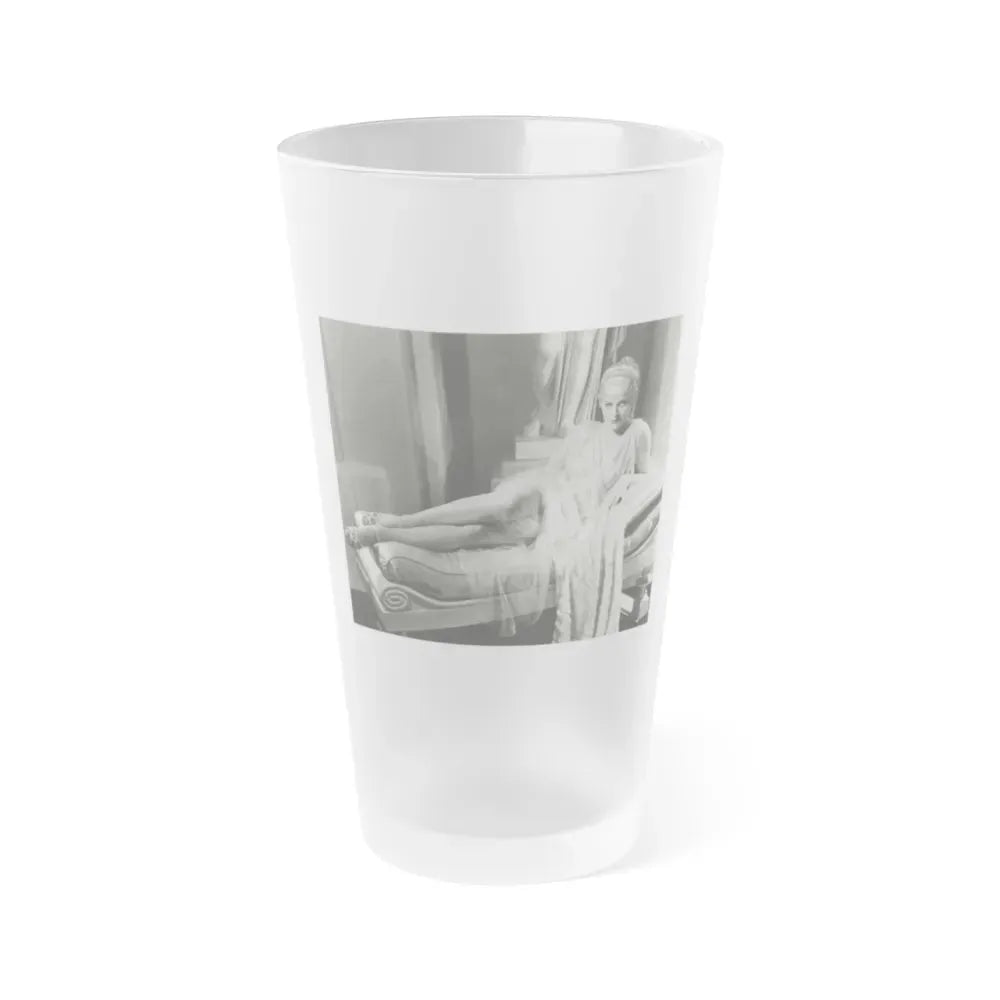 Gloria Stuart #09 (Vintage Female Icon) Frosted Pint Glass 16oz 16oz Frosted - Go Mug Yourself