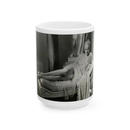 Gloria Stuart #09 (Vintage Female Icon) White Coffee Mug 15oz - Go Mug Yourself