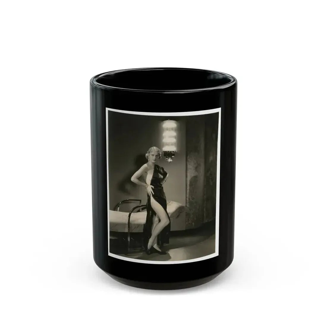 Gloria Stuart #10 (Vintage Female Icon) Black Coffee Mug 15oz - Go Mug Yourself